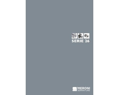 MERONI SERRATURE – SERIE 26