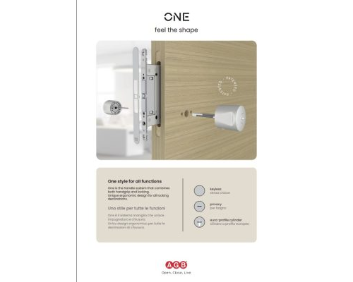 AGB – DEPLIANT  ONE