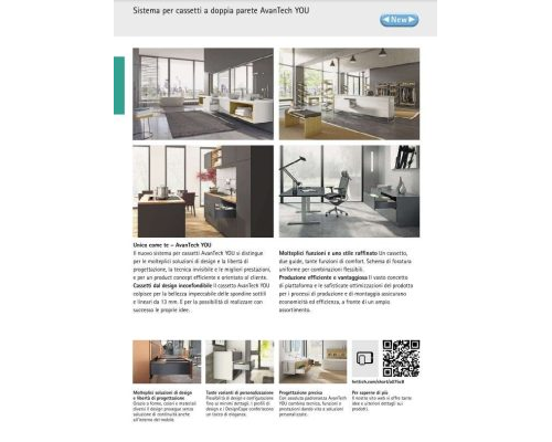 HETTICH – SISTEMI PER CASSETTI A DOPPIA PARETE AVANTECH YOU
