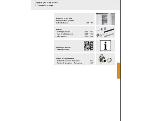 HETTICH – SISTEMI PER ANTE A LIBRO