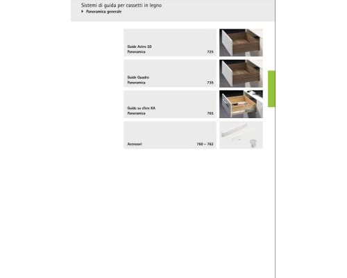 HETTICH – SISTEMI DI GUIDA PER CASSETTI IN LEGNO